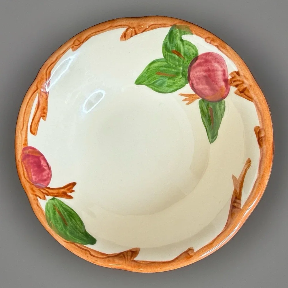 VTG Lot 2 Franciscan Apple Coupe Cereal Bowl Ceramic 5.75